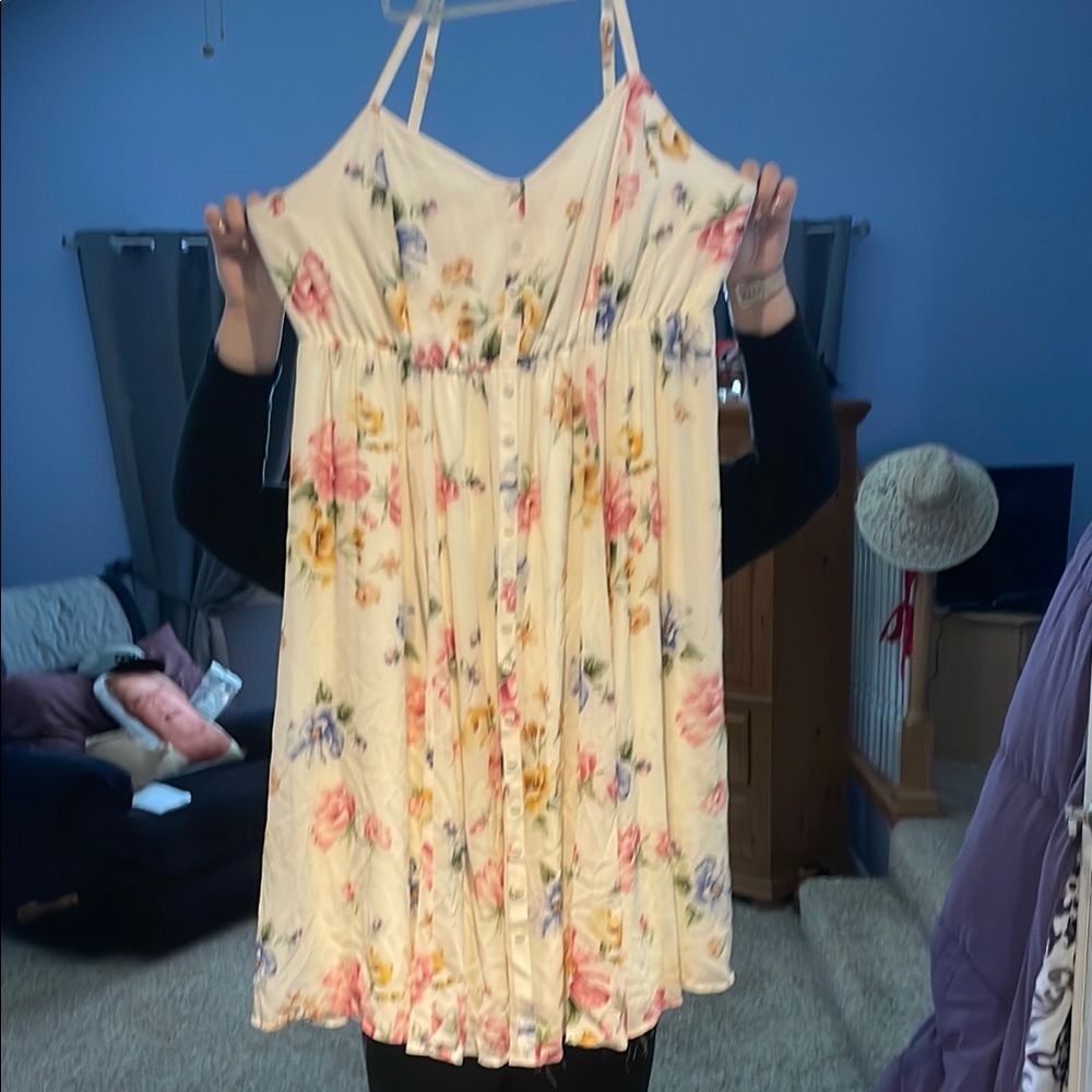 Floral Spaghetti Strap Dress